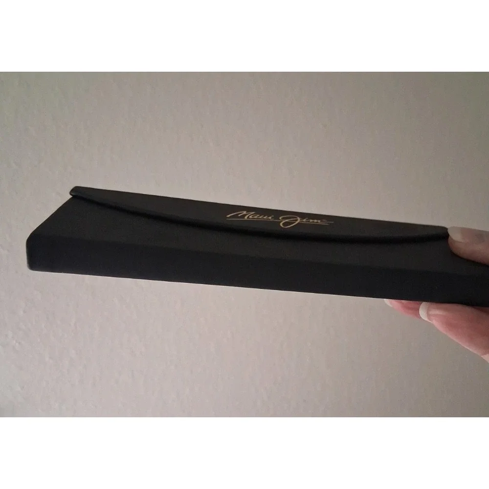 Maui Jim Black Tri-Fold Sunglasses Glasses Case Folds Flat Case Only NICE!